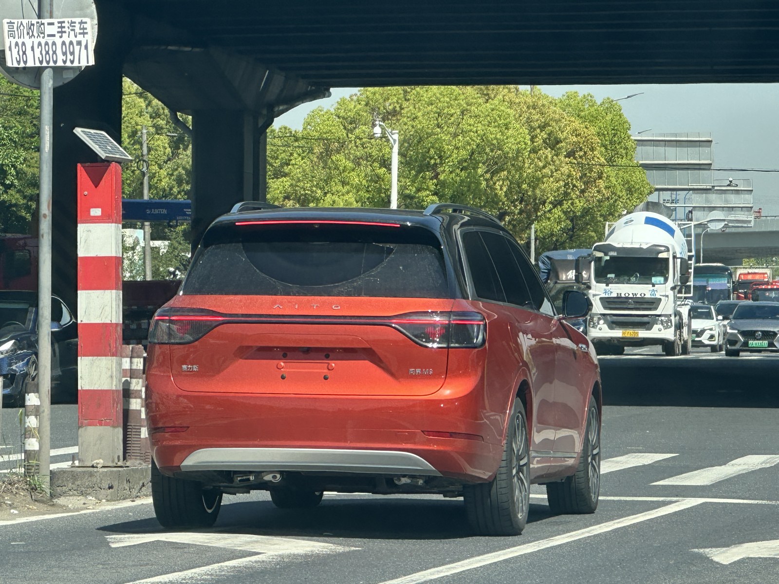 Aito M9 SUV on a Chinese street